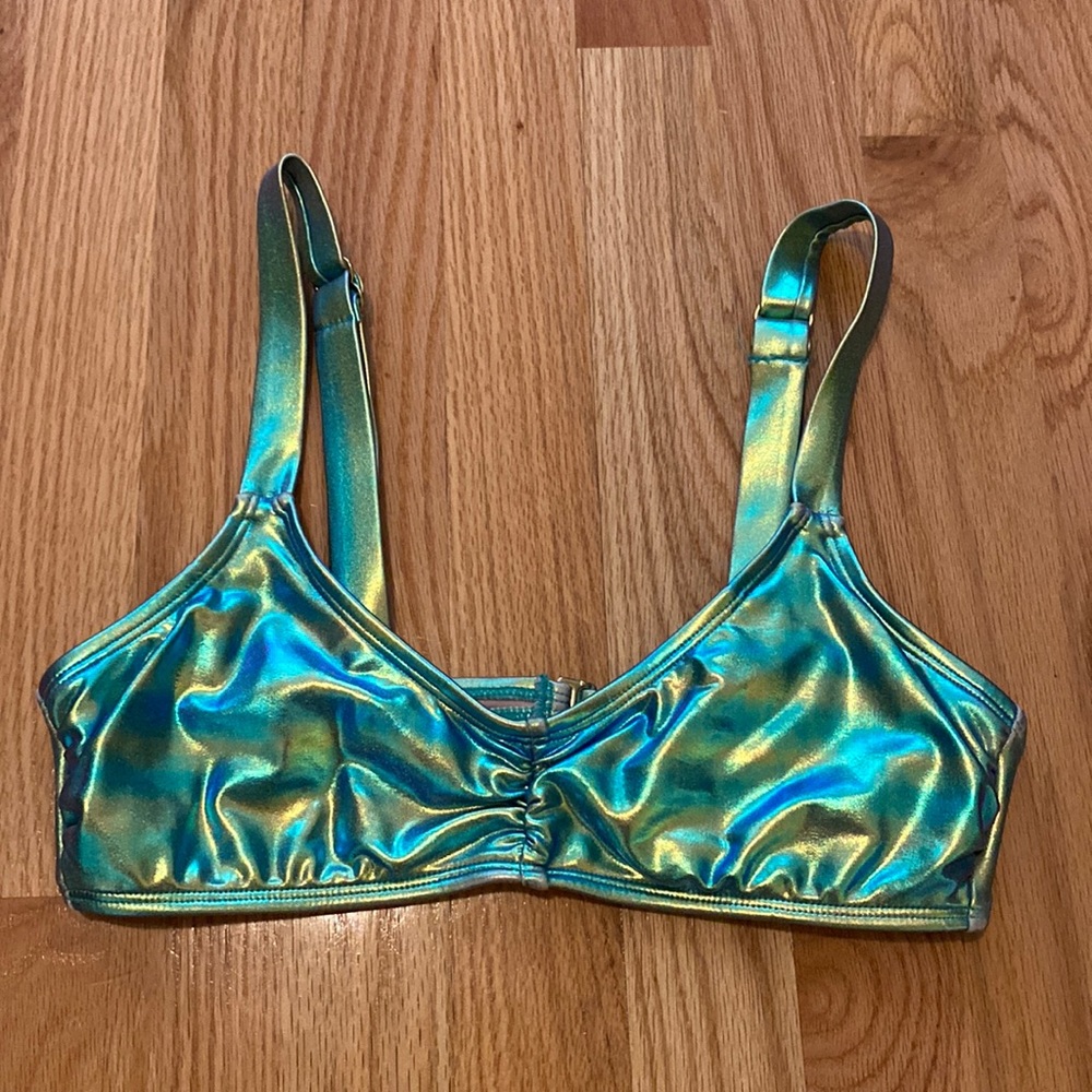 Holographic Swim Top